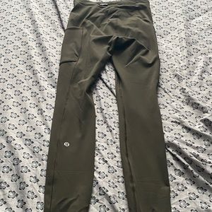 Green Lululemon Leggings Size 2